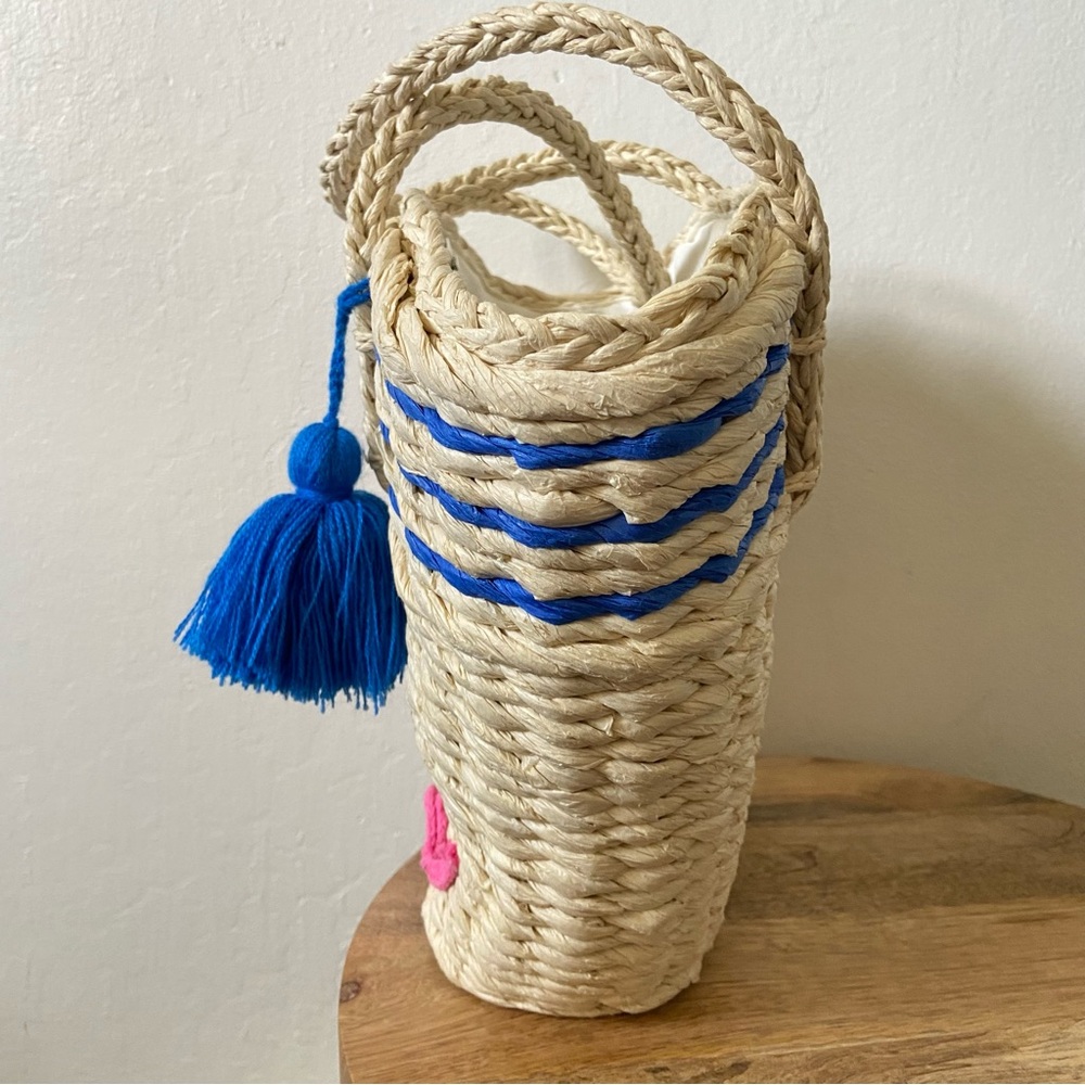 Straw Tote Basket Bag - Picture 4 of 8